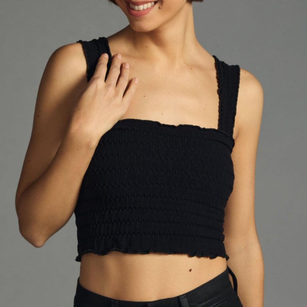 BRAND NEW | Anthropologie | The Regan Seamless Smocked Square-Neck Tank | S/M